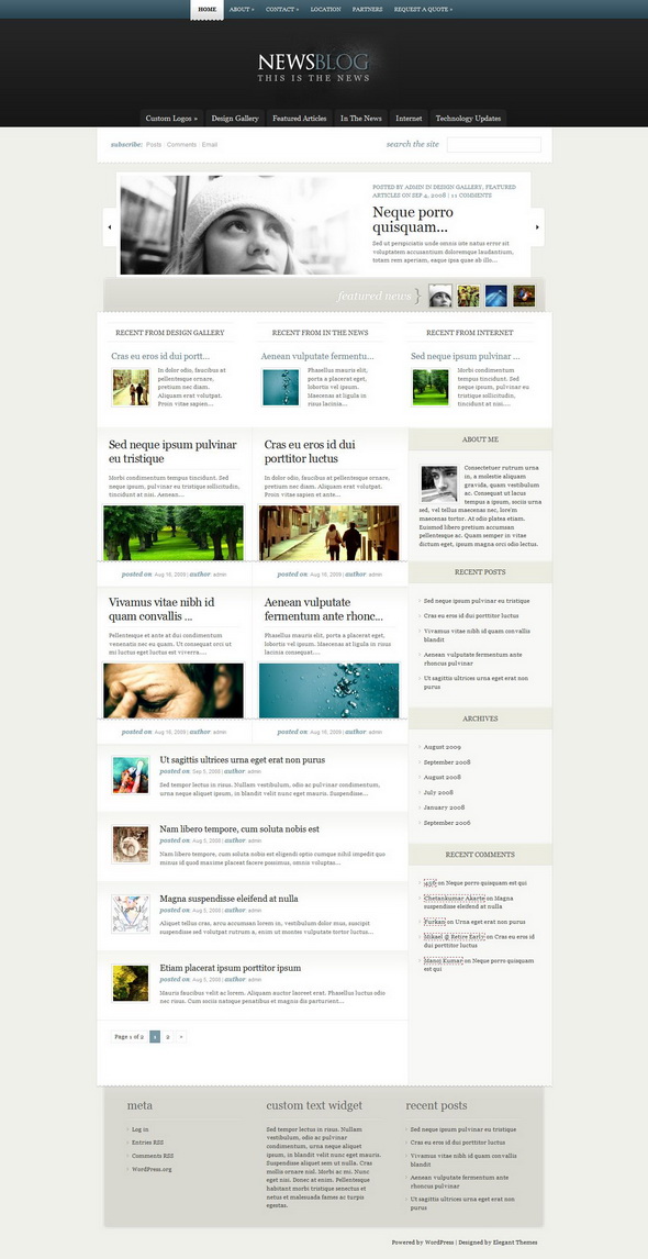 eNews WordPress Theme