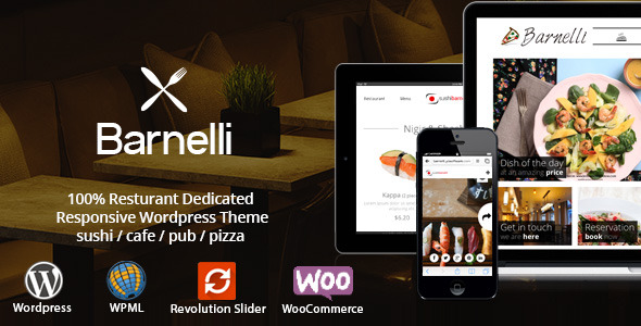 Barnelli - Restaurant Responsive WordPress Theme