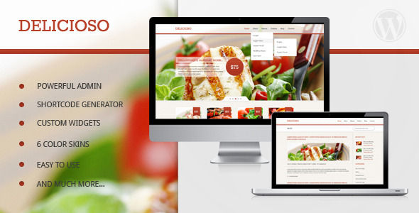 Delicioso - Delicious WordPress Restaurant Theme