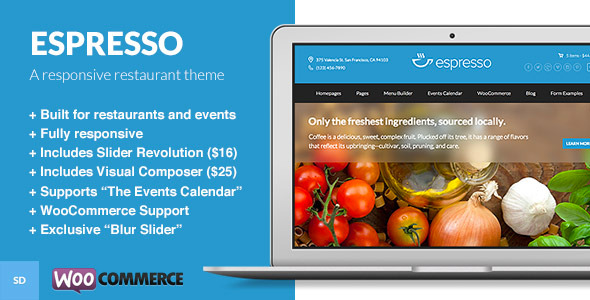 Espresso - A WordPress Theme for Restaurants