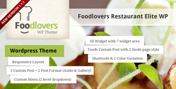 Foodlovers Restaurant Elite WP