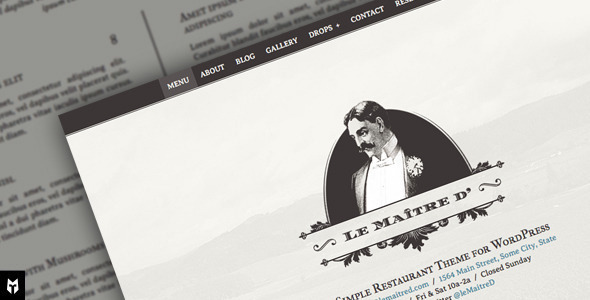 Le Maitre d'- Super Simple Restaurant WP Theme