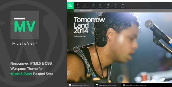 MusicVent - Premium Music & Event WordPress Theme