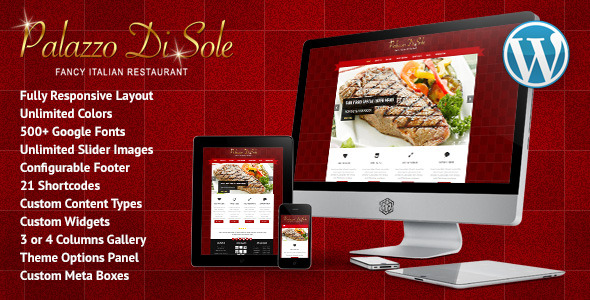 Palazzo Di Sole - Responsive Restaurant Theme