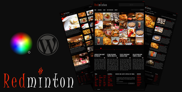 Redminton - Restaurant WordPress Theme