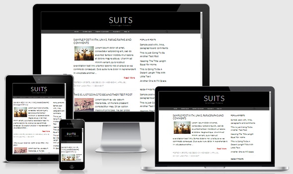 Suits Blogger Template