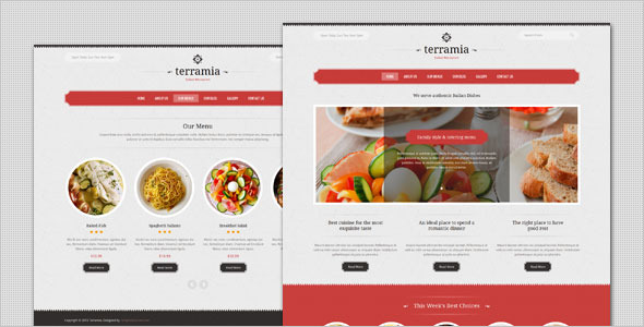 Terramia - Classic Restaurant WordPress Theme