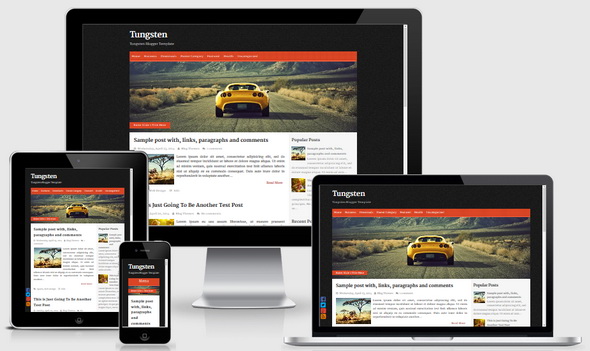 Tungsten Blogger Template