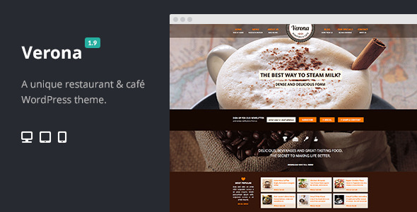 Verona - Restaurant Cafe Responsive WordPress Theme