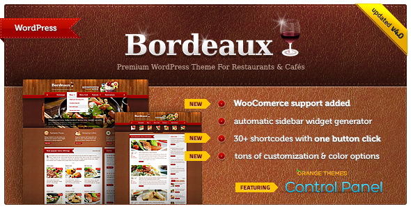 Bordeaux - Premium Restaurant Theme