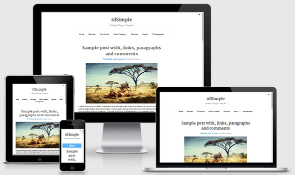 tdSimple Blogger Template