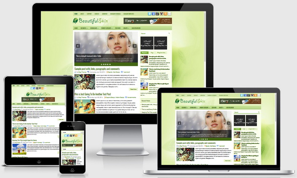 BeautifulSkin Blogger Template