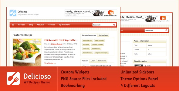 Delicioso - WordPress Recipe Theme