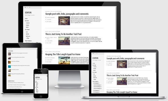 Editor Blogger Template