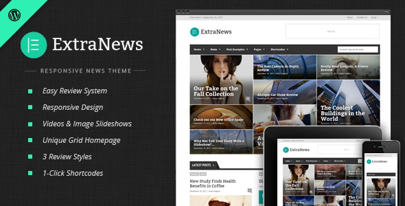 ExtraNews - Responsive News and Magazine Theme