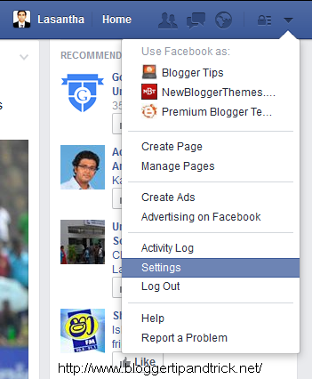 Facebook Settings