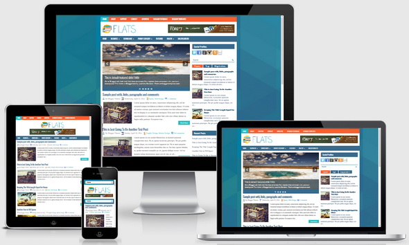 Flats Blogger Template