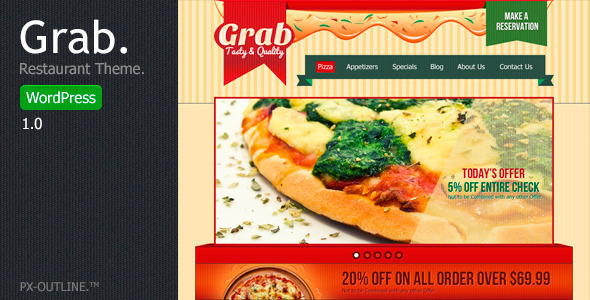 Grab - Restaurant WordPress Theme