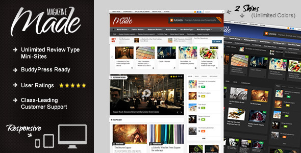 Made - Responsive Review/Magazine WordPress Theme