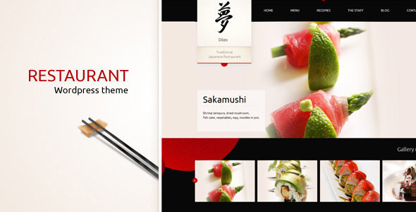 Taste of Japan - Restaurant, Food WordPress Theme