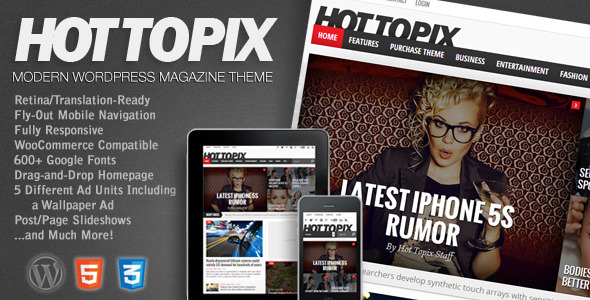 Hot Topix - Modern WordPress Magazine Theme