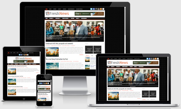 FreshNews Blogger Template