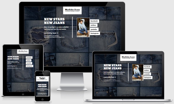 Marliska Jeans Blogger Template