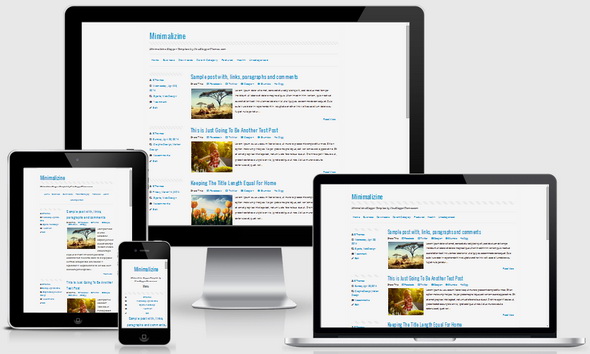 Minimalizine Blogger Template