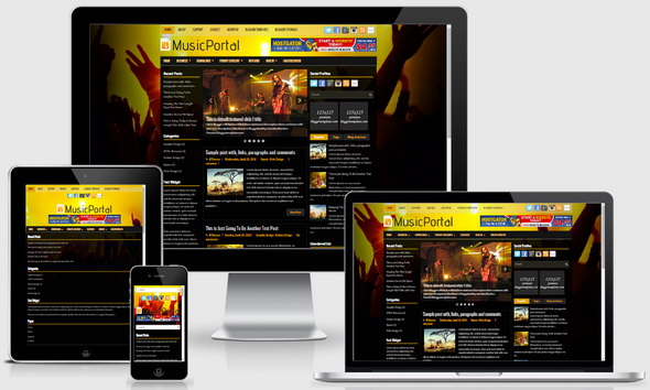 MusicPortal Blogger Template