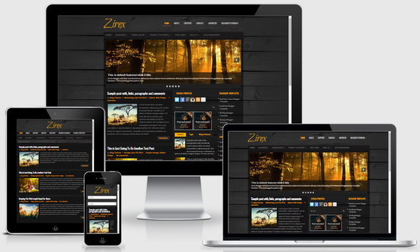 Zirex Blogger Template