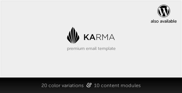 Karma - Clean Modern Corporate Email Template