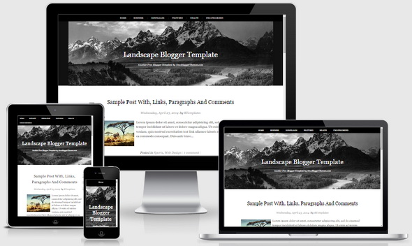 Landscape Blogger Template