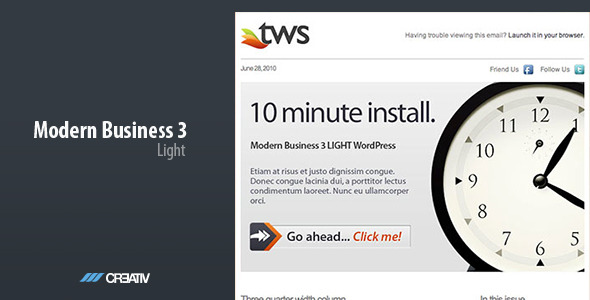Modern Business 3 LIGHT - Email Templates