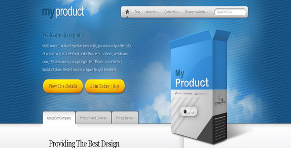MyProduct - WordPress Theme