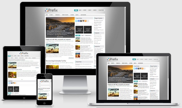 Prefix Blogger Template