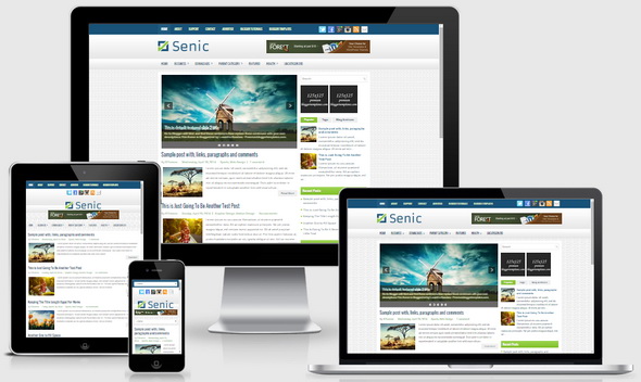 Senic Blogger Template