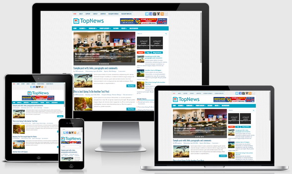 TopNews Blogger Template