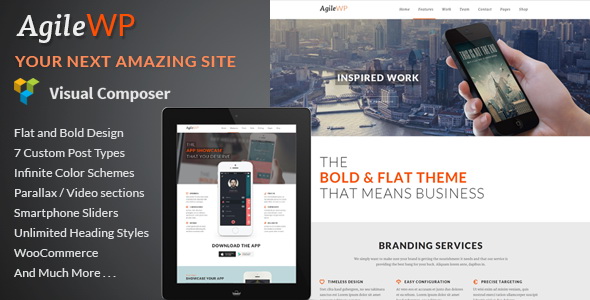 01: Agile - Multi Purpose App Showcase WordPress Theme