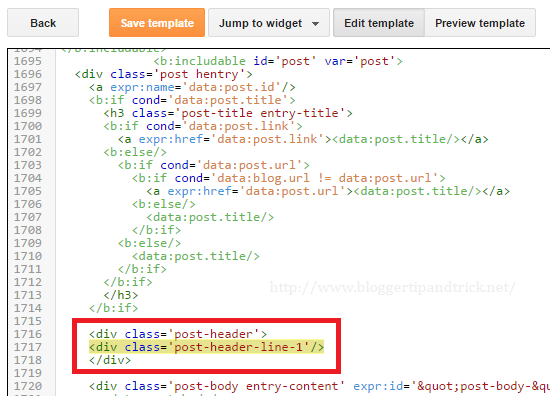 Blogger Edit HTML