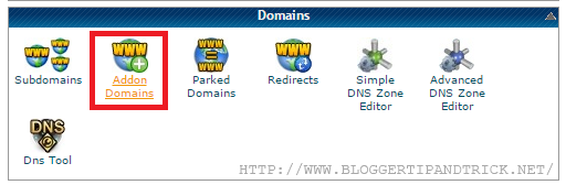 Go to Addon Domains