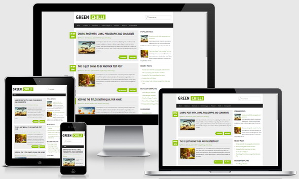 GreenChilli Blogger Template