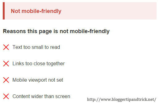 Not Mobile Friendly