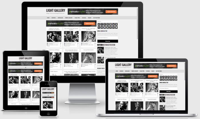 Light Gallery Blogger Template