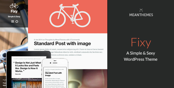 Fixy - A Simple & Sexy WordPress Theme