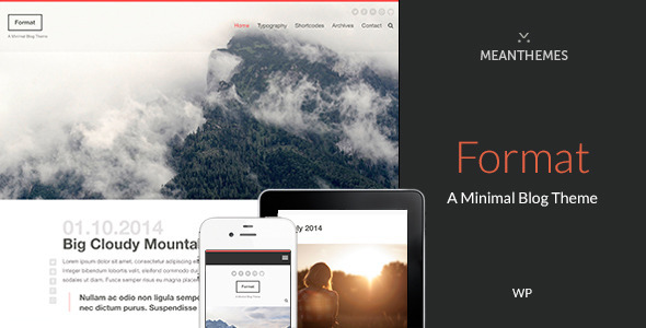 Format - A Minimal WordPress Blog Theme