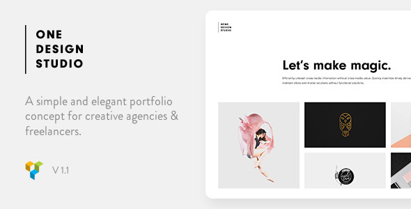 One - Elegant Portfolio WordPress Theme