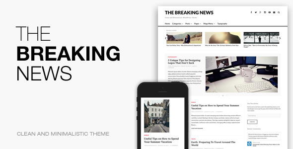 The Breaking News - Responsive WordPress Theme