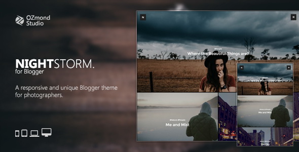 NightStorm Blogger Template