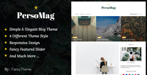 PersoMag Blogger Template