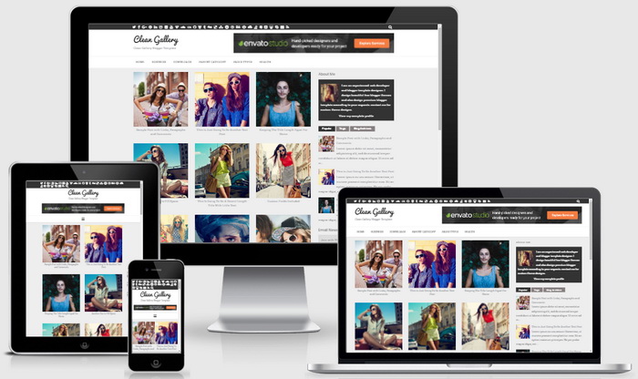 Clean Gallery Blogger Template